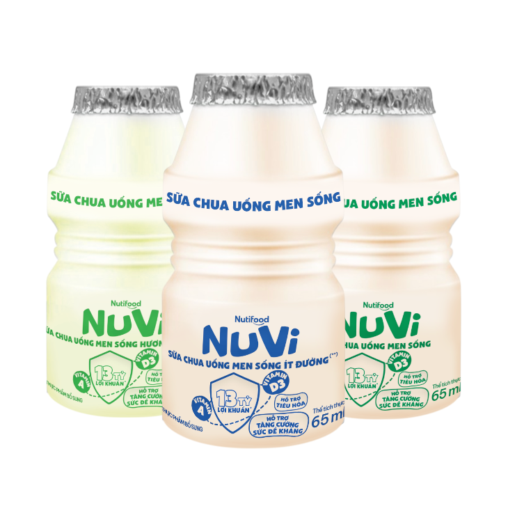 NuVi Sữa Chua Uống Men Sống