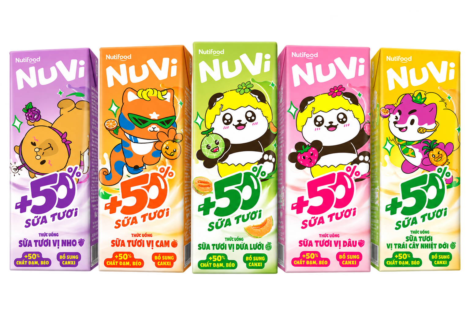 Thức Uống Sữa Tươi Trái Cây NuVi