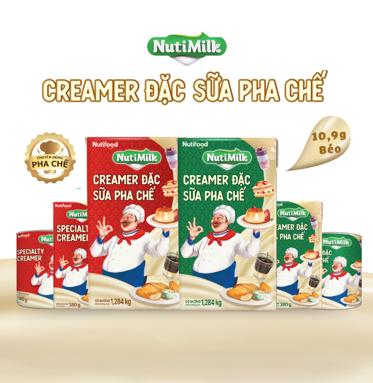 Nutimilk Creamer Đặc Sữa Pha Chế