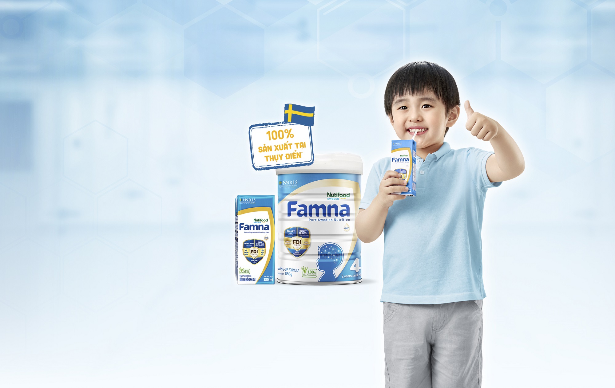Famna <br> - Đề kháng khoẻ, tiêu hoá tốt