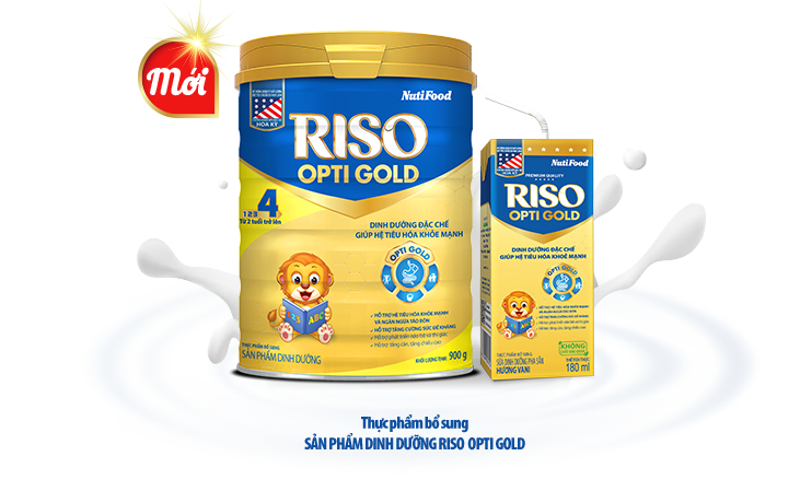 RISO Opti Gold - Dinh dưỡng đặc chế giúp hệ tiêu hoá khoẻ mạnh