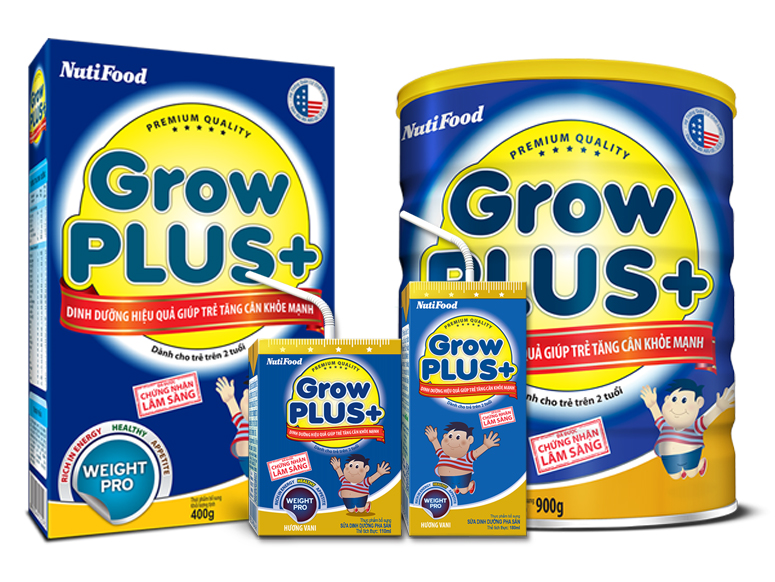 Growplus+ suy dinh dưỡng thấp còi