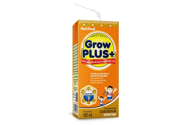 Sữa grow plus vàng đặc chế cho trẻ chậm tăng cân